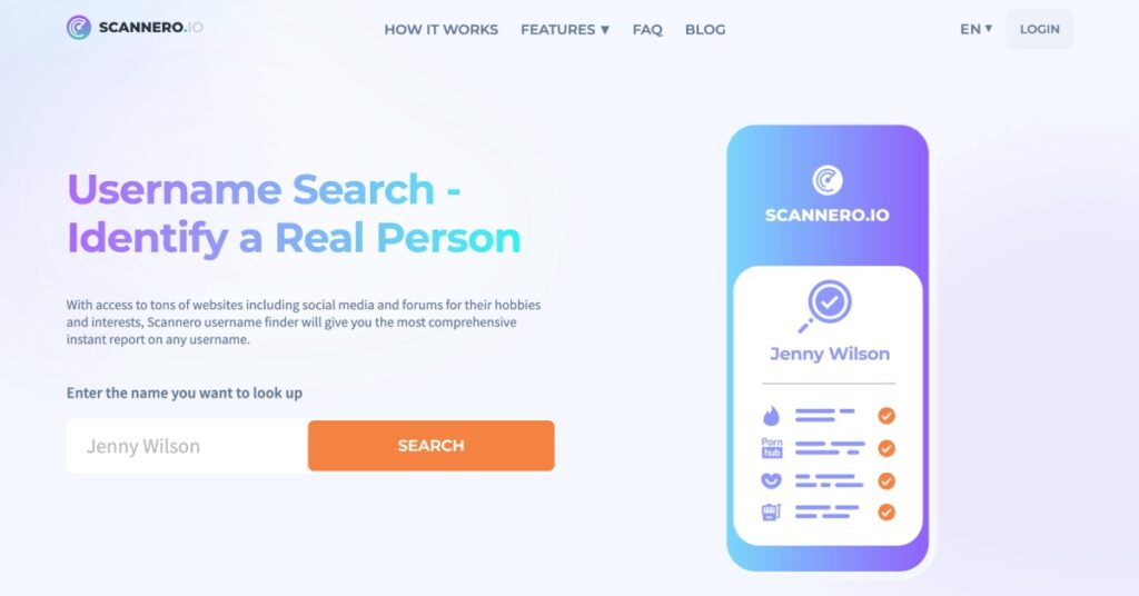 scannero reverse username lookup