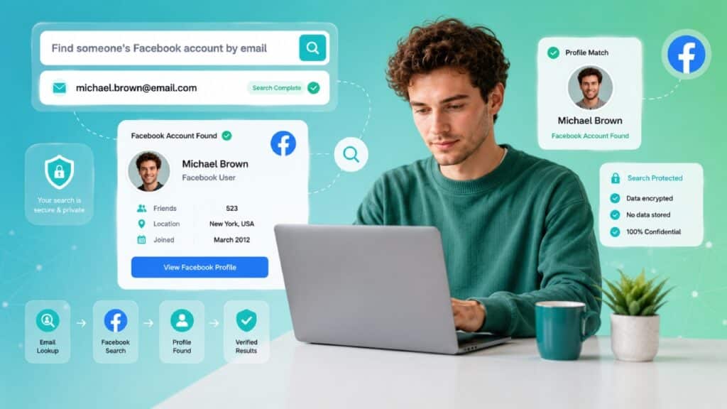 find someones facebook account by email