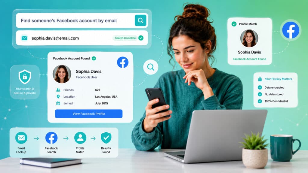 how to find a Facebook account by email address