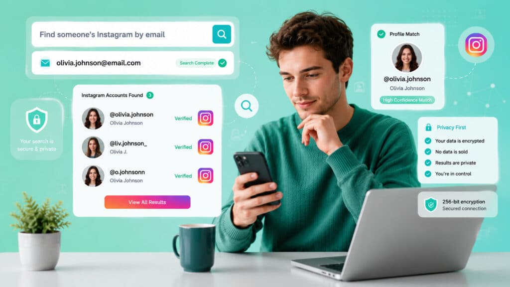 find an Instagram account by email address