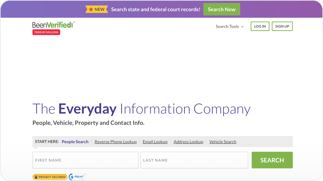 BeenVerified website
